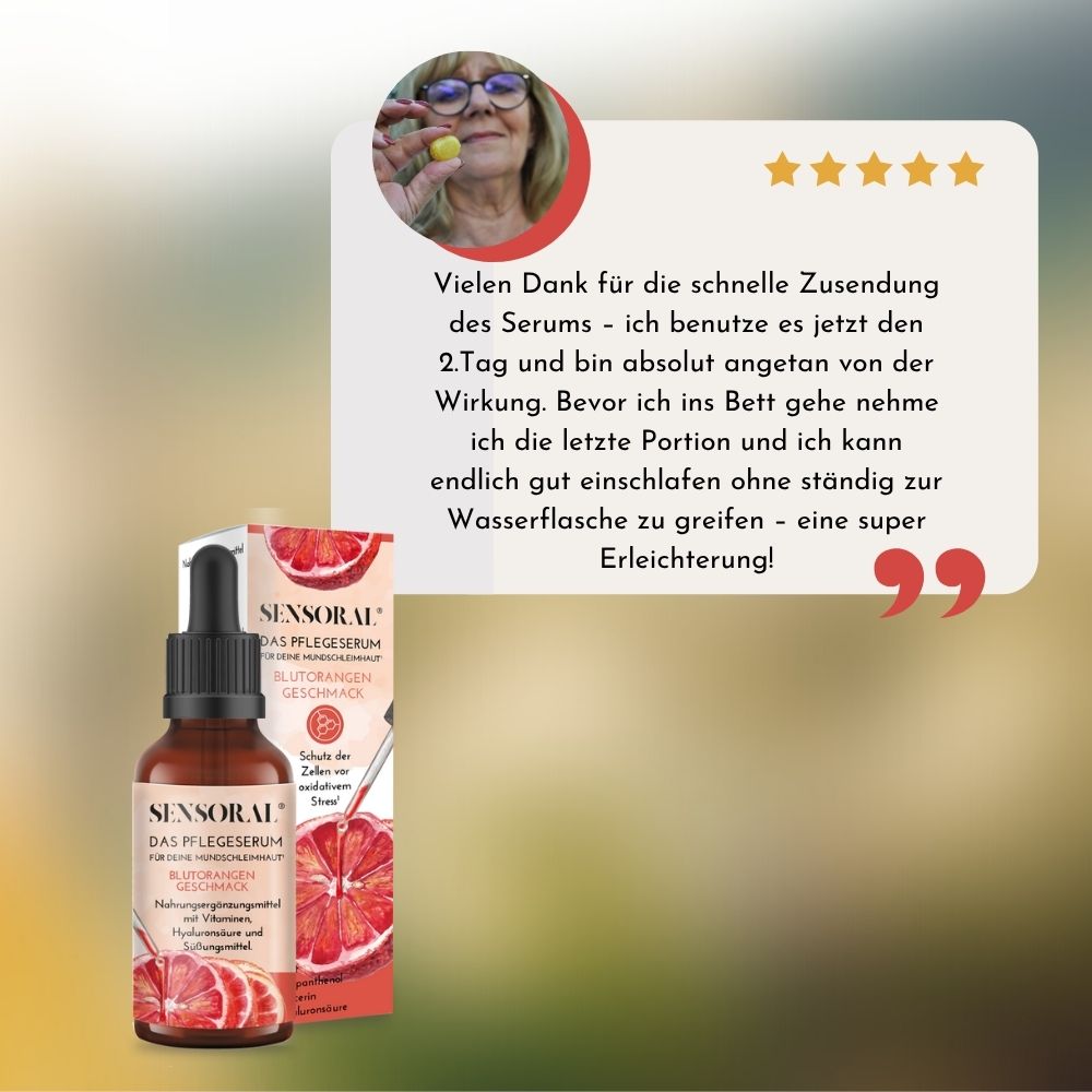 Das Pflegeserum - Soforthilfe bei einem trockenen oder wunden Mund