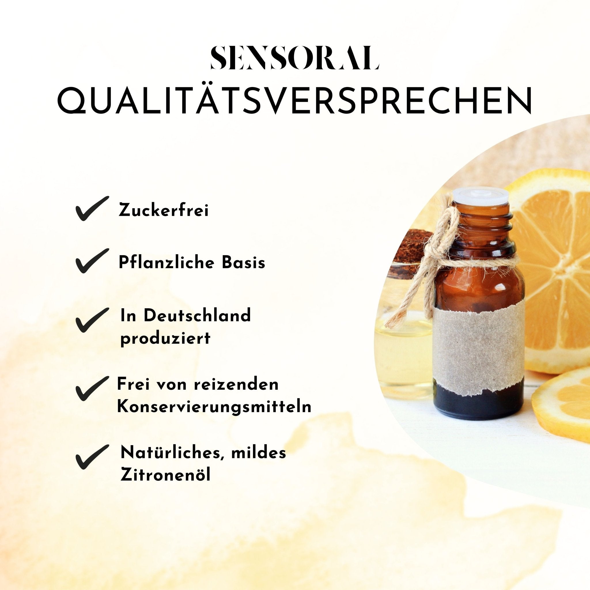 Sensoral Pflegebonbons sind frei von reizenden Konservierungsstoffen und Zucker. Wir produzieren bei einem deutschen Unternehmen. Unser natürliches, mildes Zitronenöl wirkt gegen deinen trockenen Mund - langanhaltend.