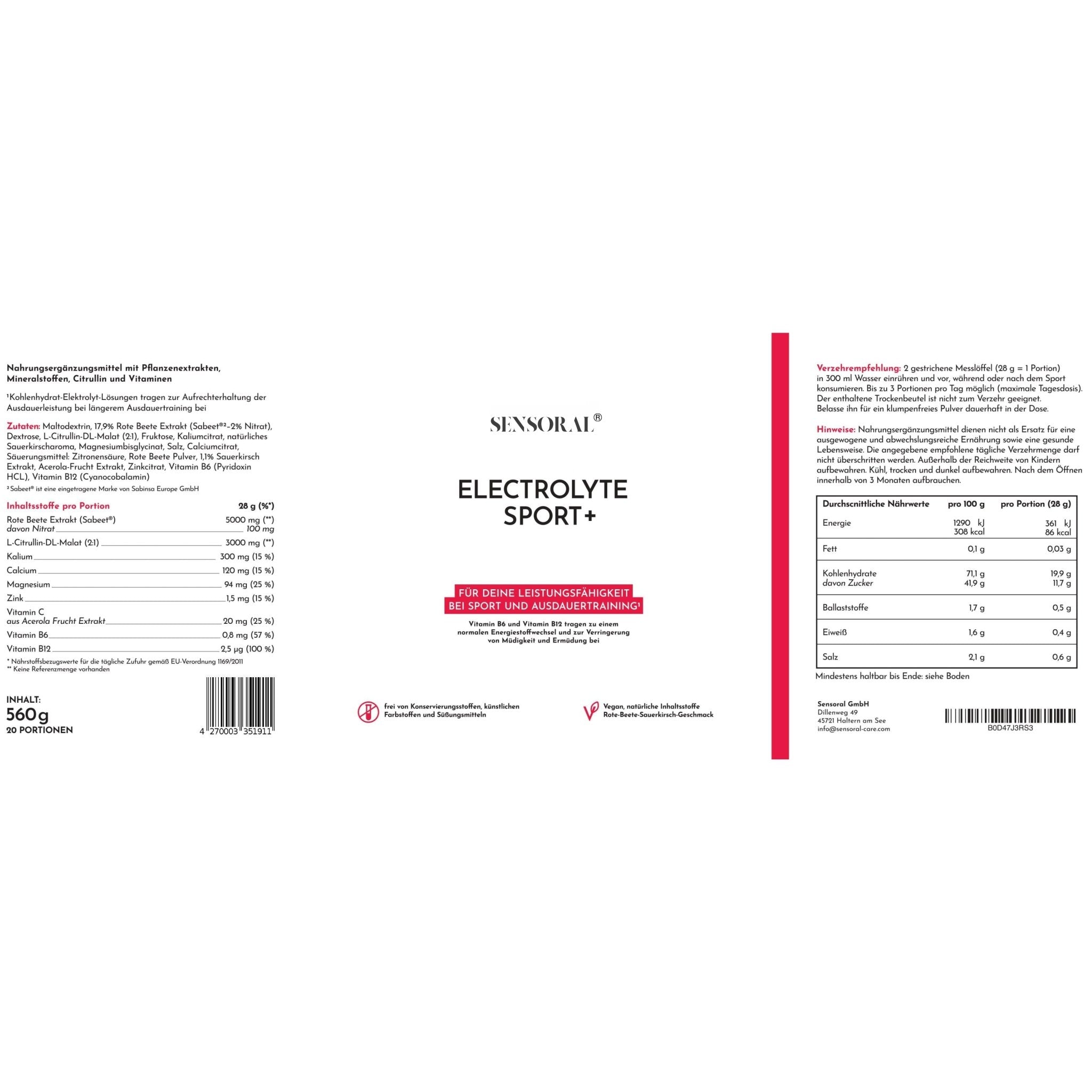 Alle Nährwerte und Inhaltsstoffe im Detail