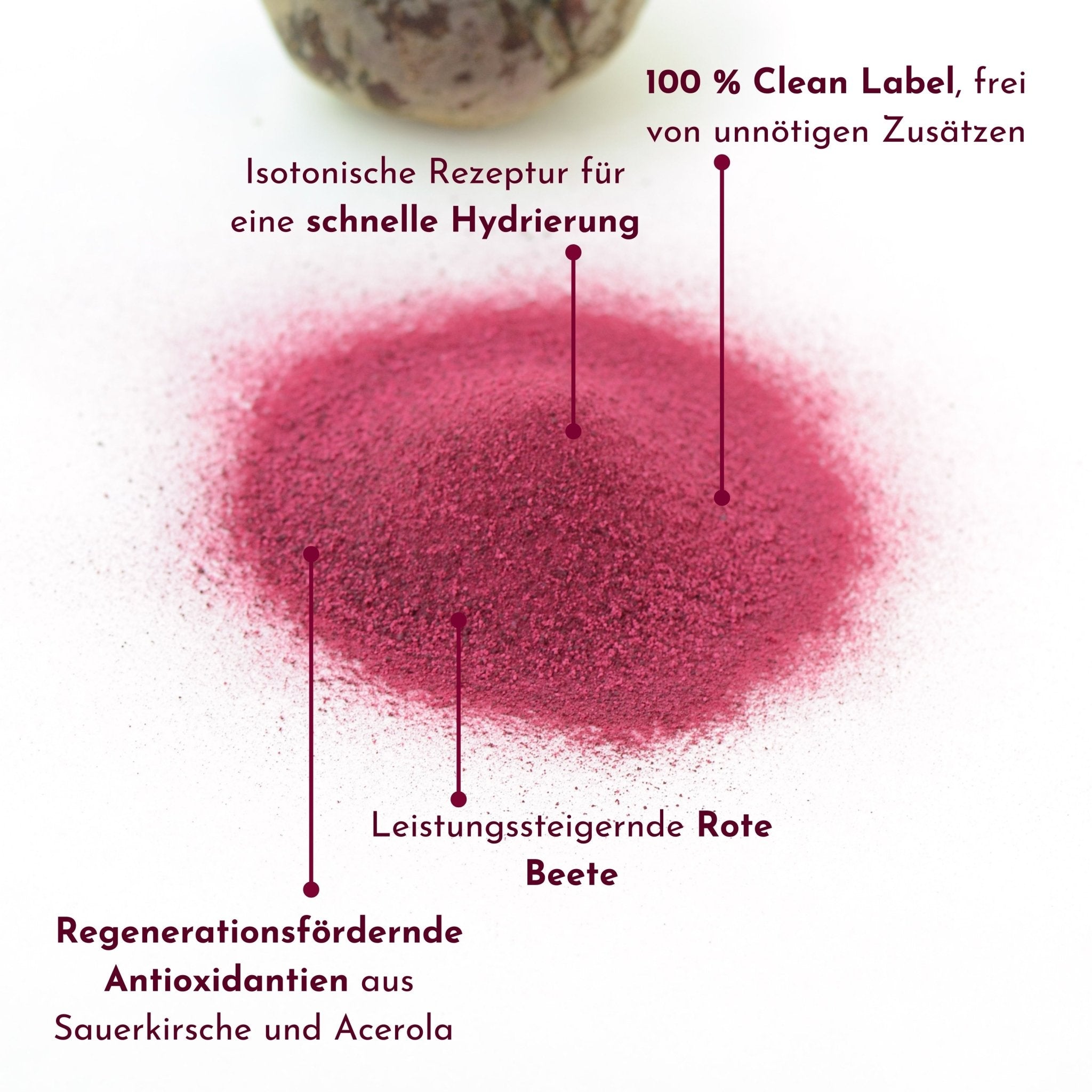 Sauerkirsche und Acerola, Clean Label, schnelle Hydrierung