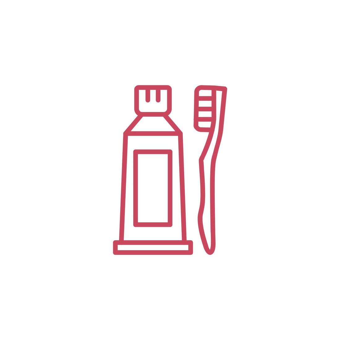 Nach dem Zähne putzen