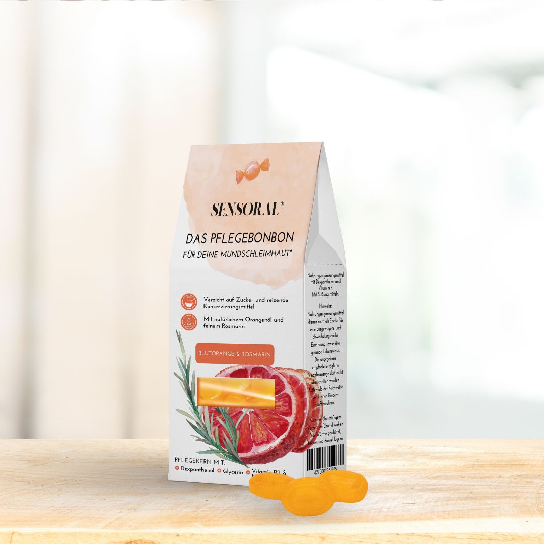 Mundpflege-Bonbons saftige Orange
