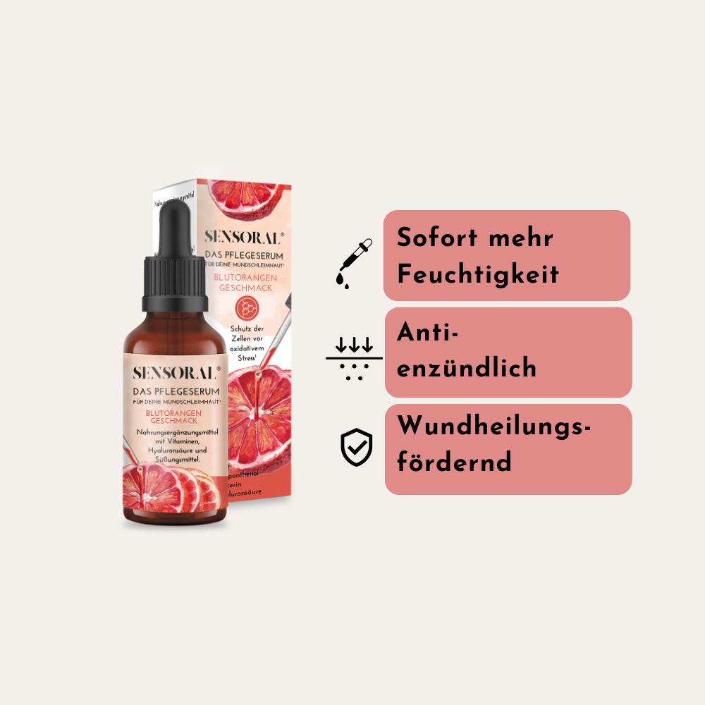 Das Pflegeserum - Soforthilfe bei einem trockenen oder wunden Mund