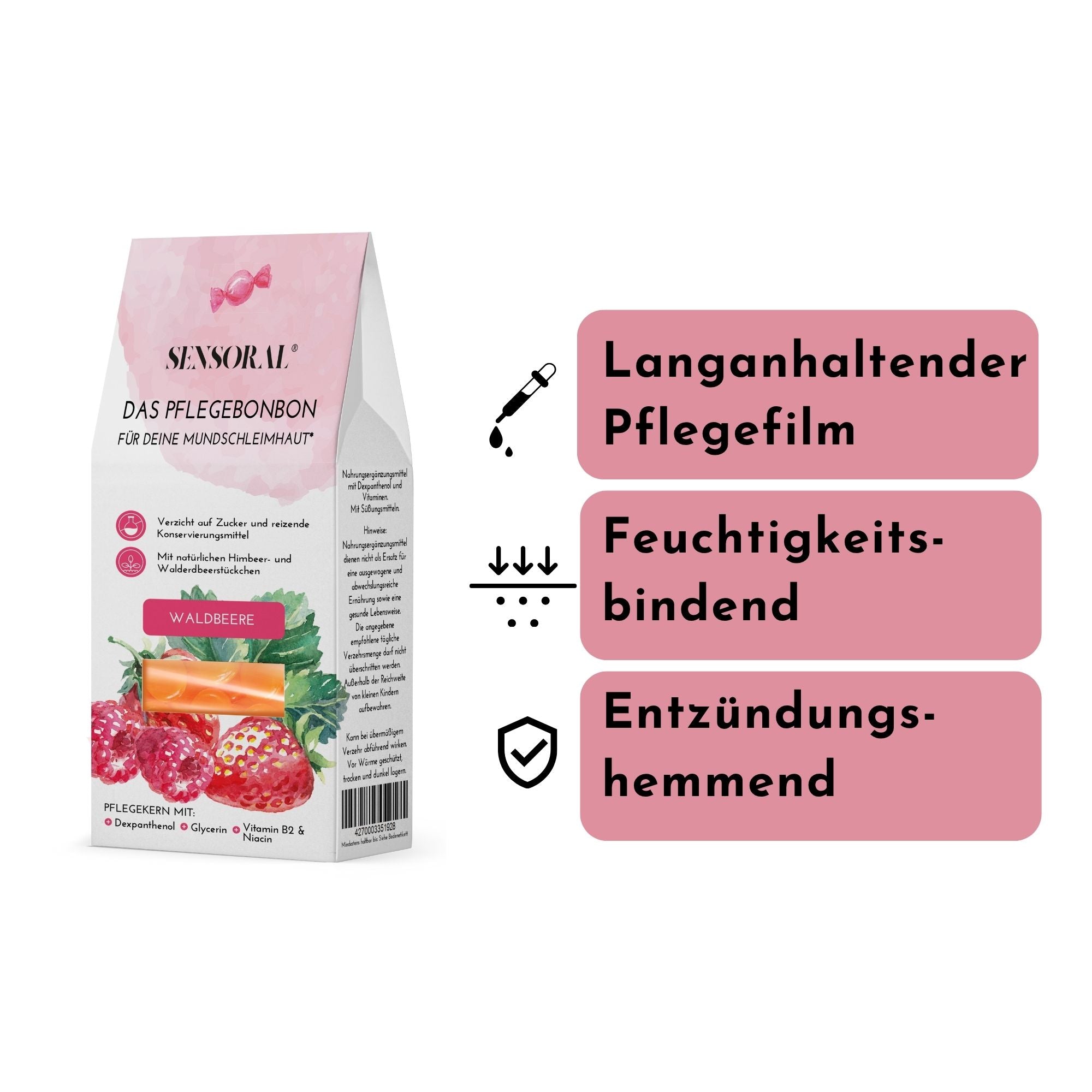 Waldbeere - Bonbons gegen Mundtrockenheit